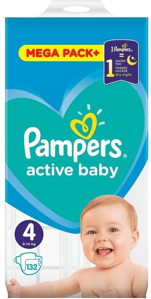 pampers activ baby dry 4 cena