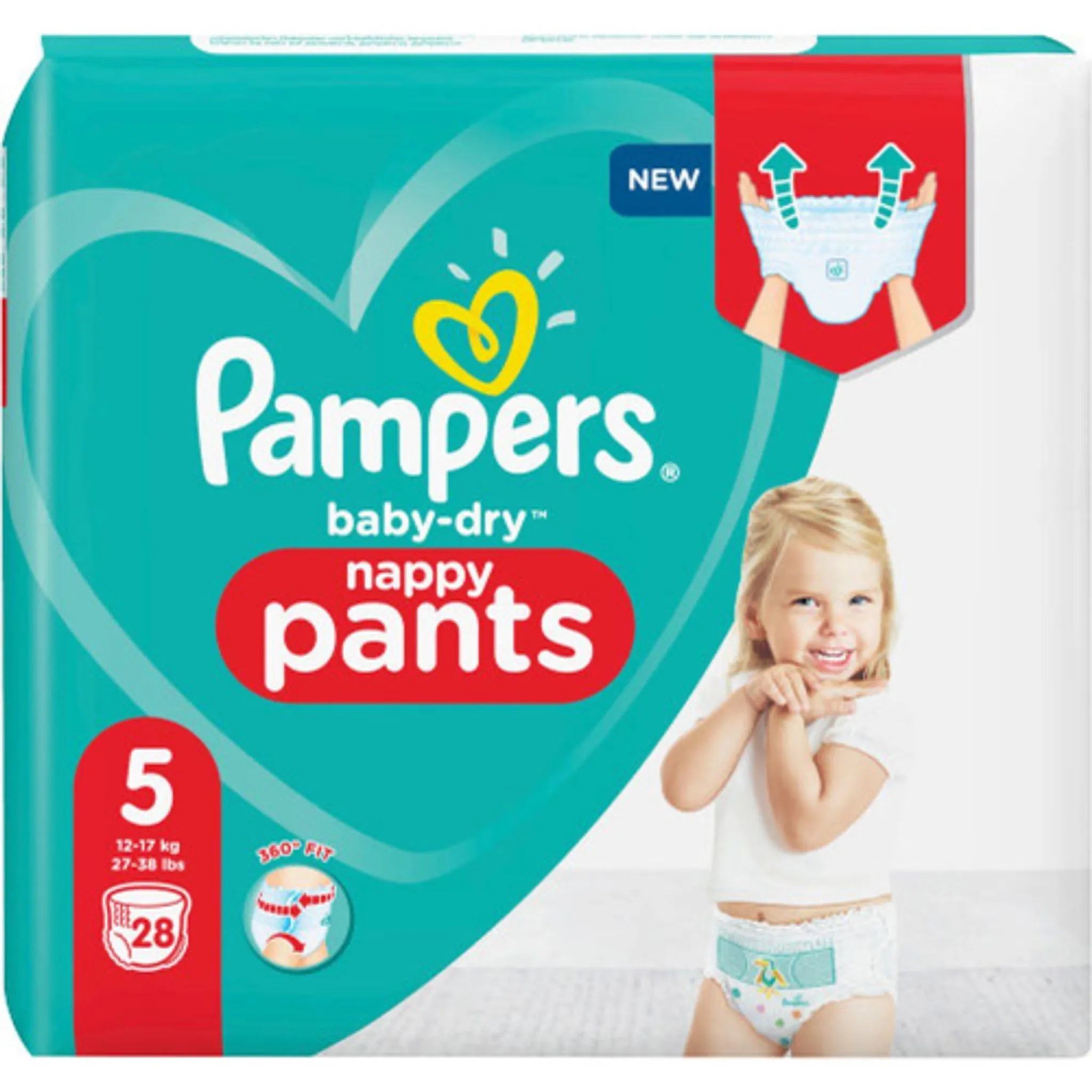 pampers pants 5 monthly pack