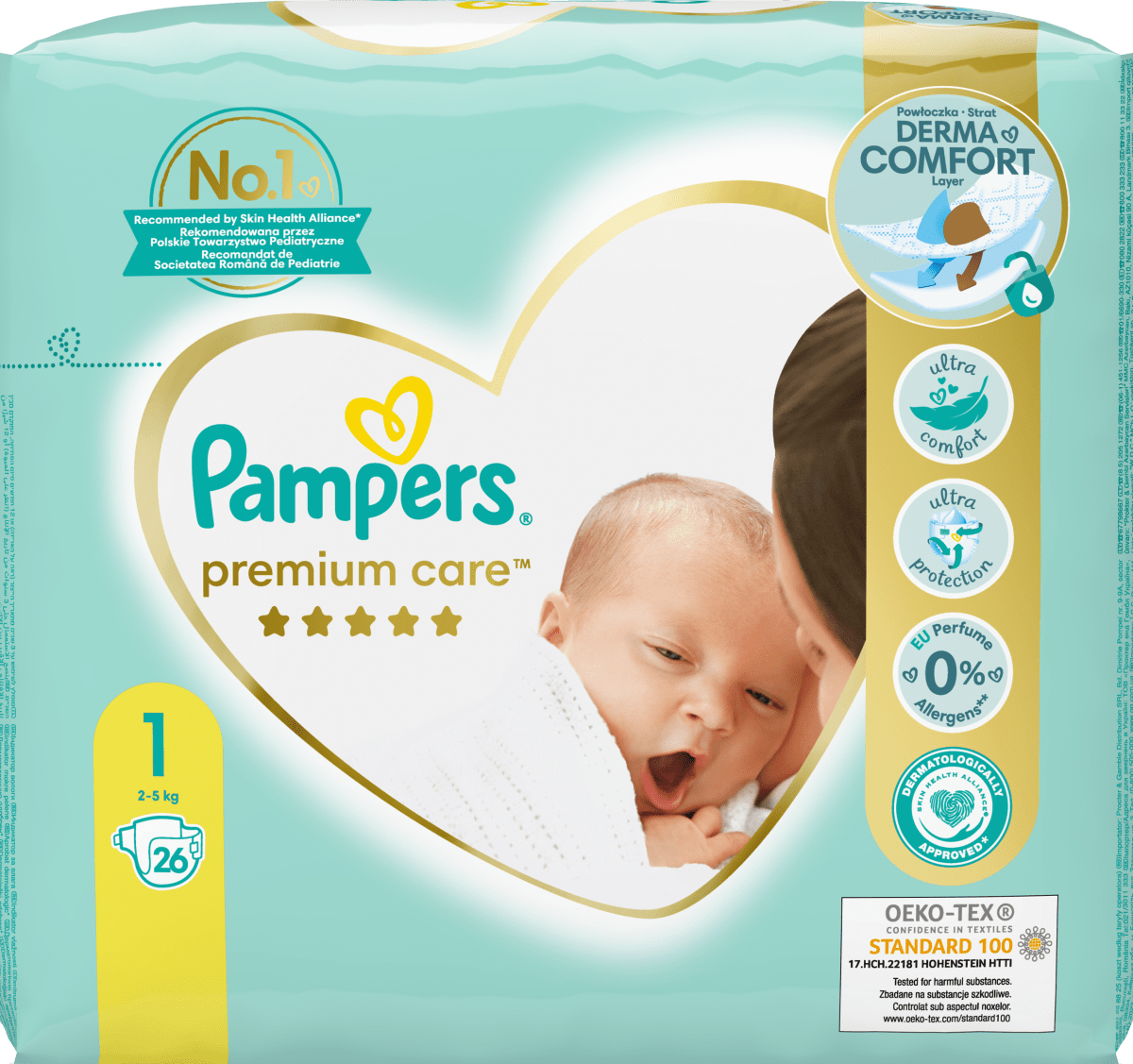 pampers premium care skład