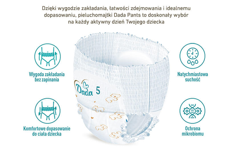 pieluchomajtki pampers dla 11 miesięcznego dziecka