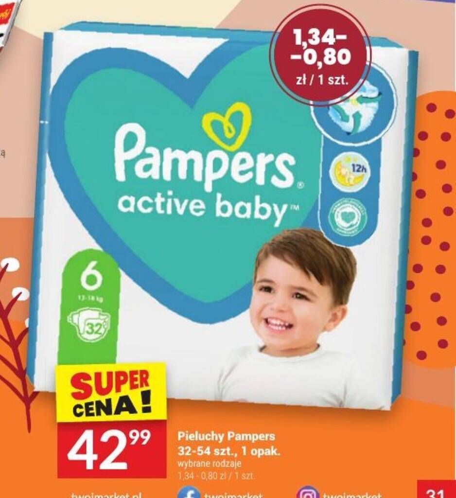 pieluchy pampers pants 5 promocja