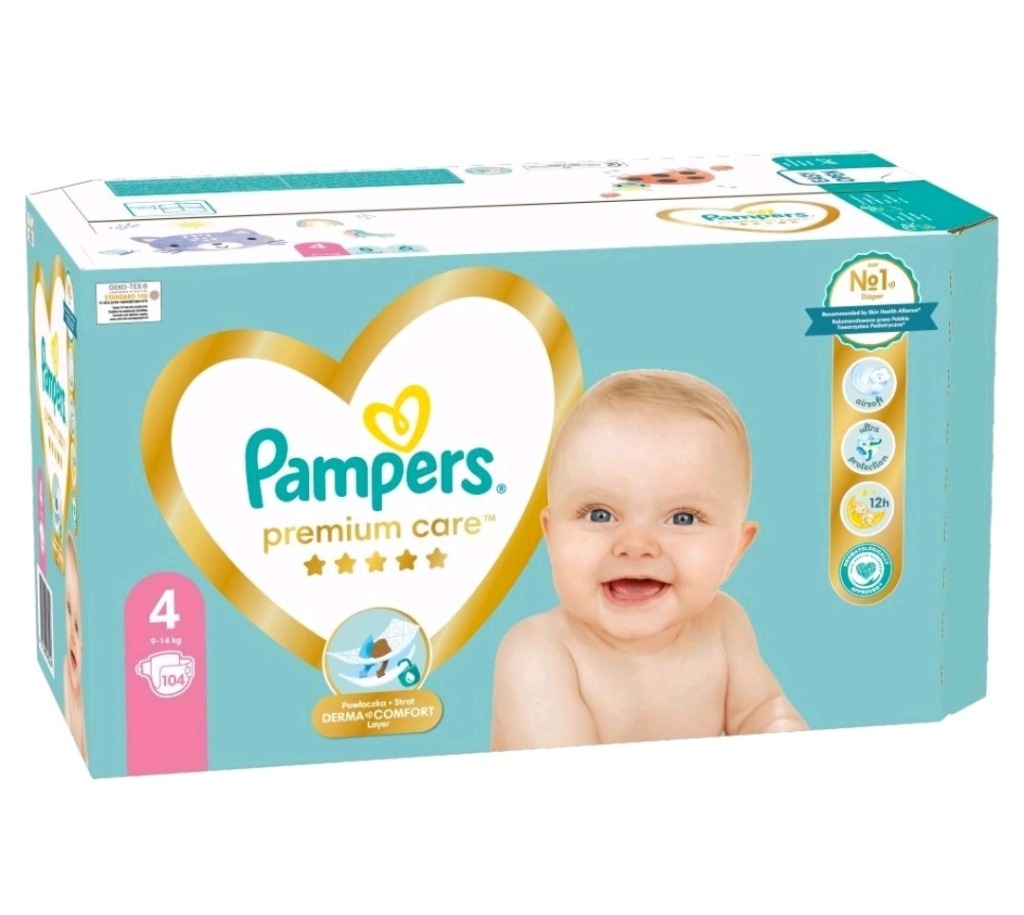 pampers active baby-dry pieluszki 4 maxi 132 sztuki