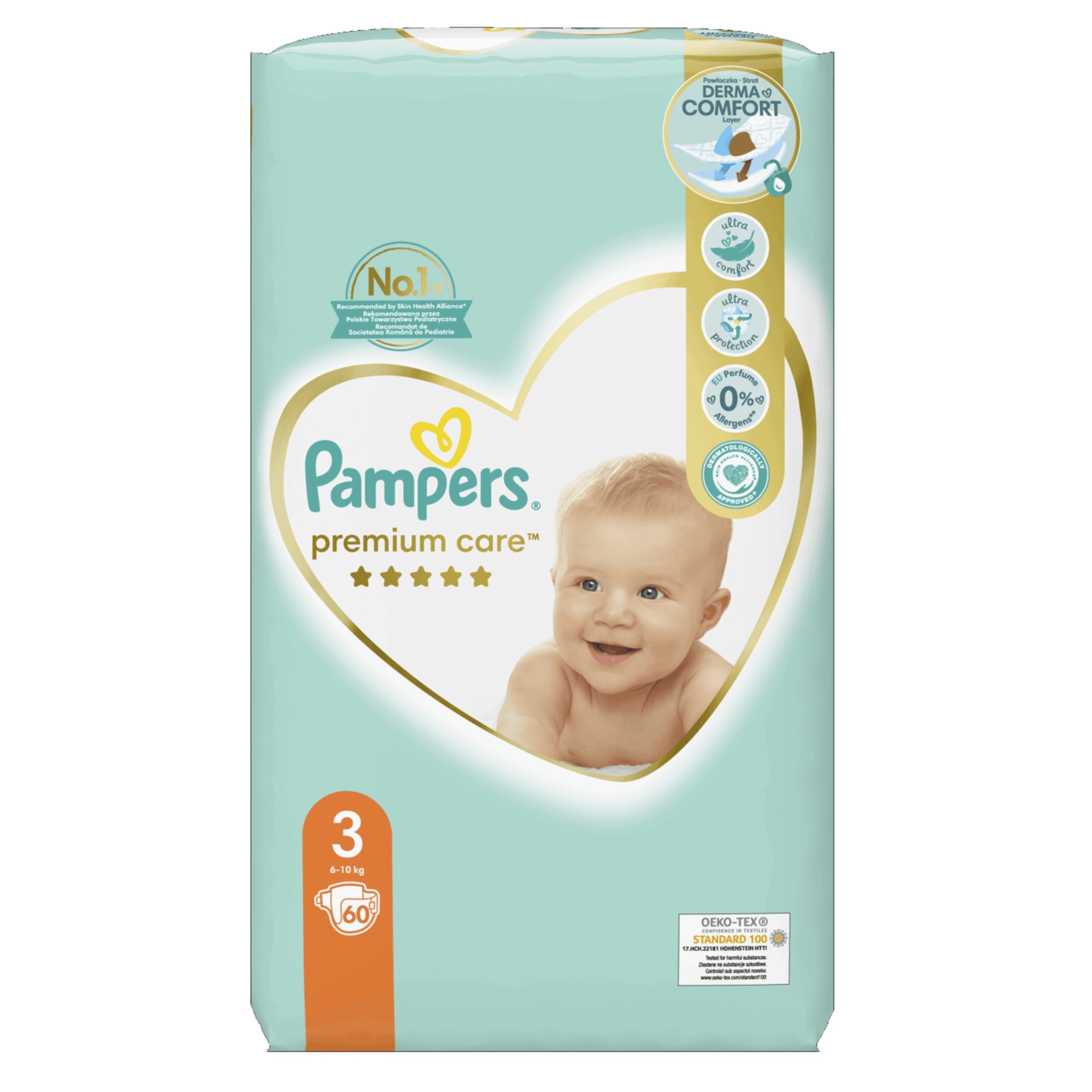 tanie pieluchy pampers premium care