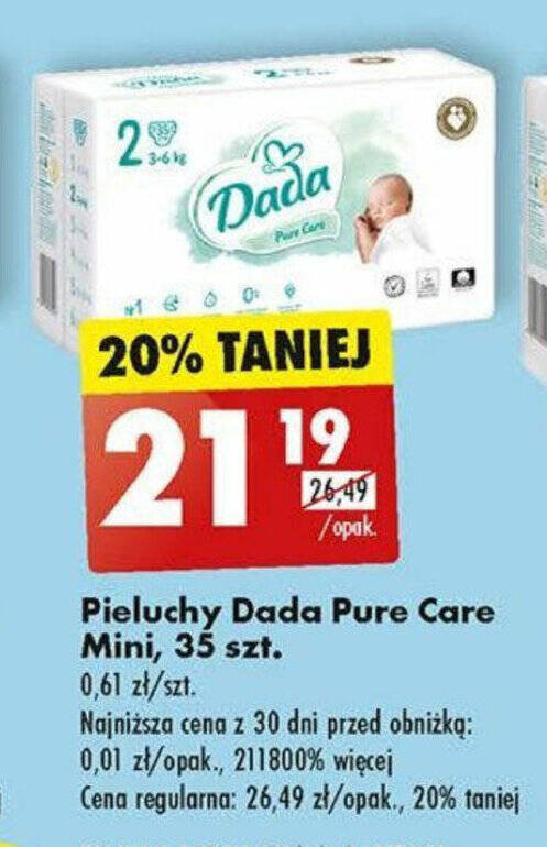 pieluchy dada premium mini cena