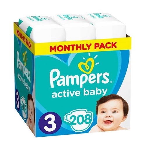 pampers 3 active baby 152 szt