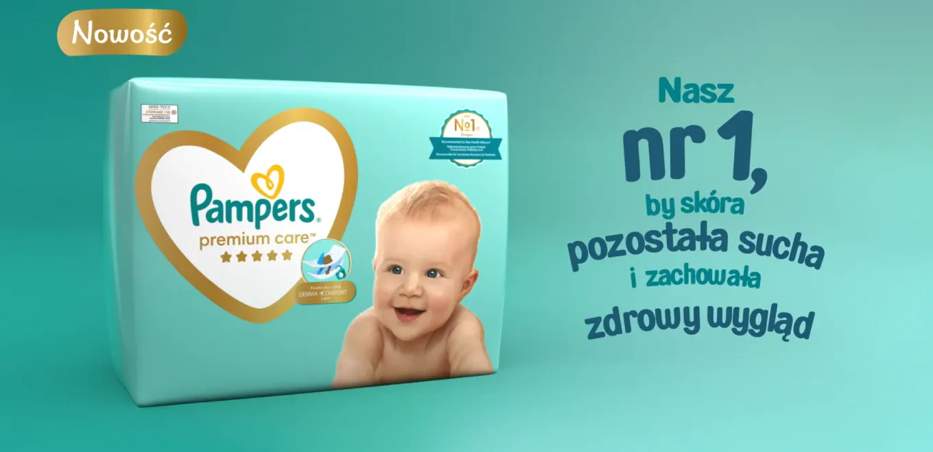 ulepszenie pieluszek pampers premium care