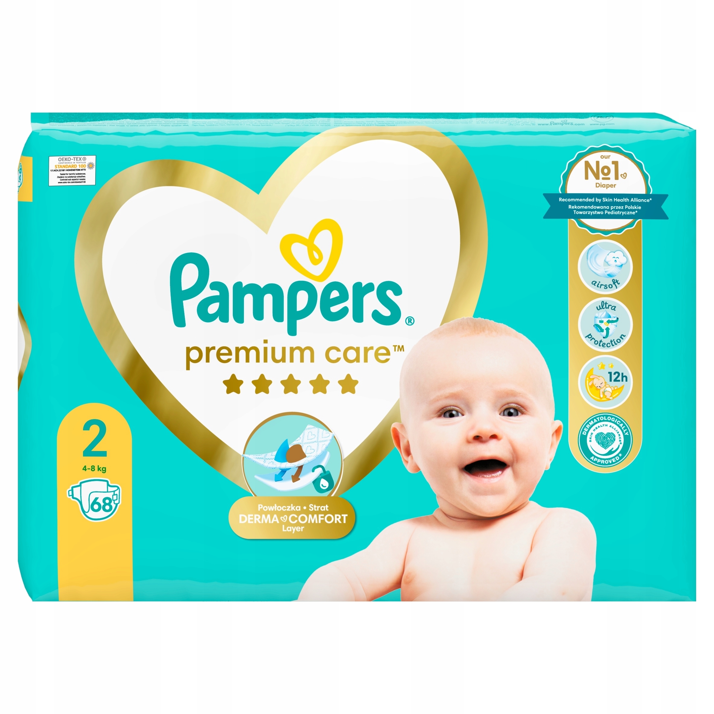 pampers active baby 4 62 szt