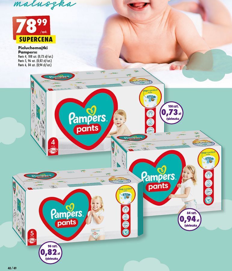 chusteczki pampers premium gold