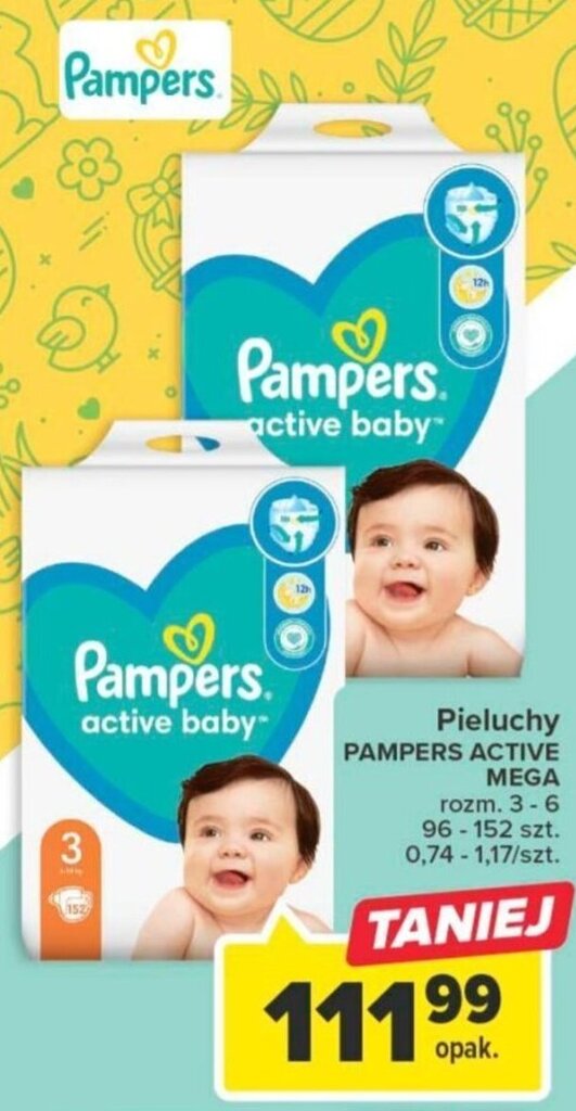 pampers duże opakowanie 88 szt 2-5kg