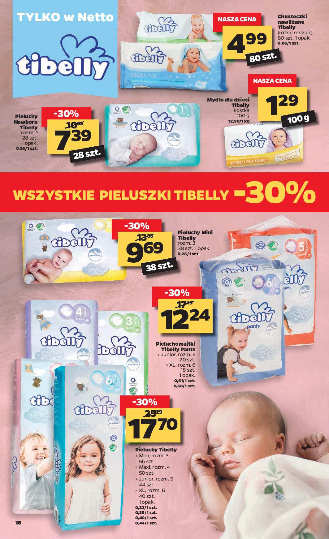 pampers 6 na dziecku