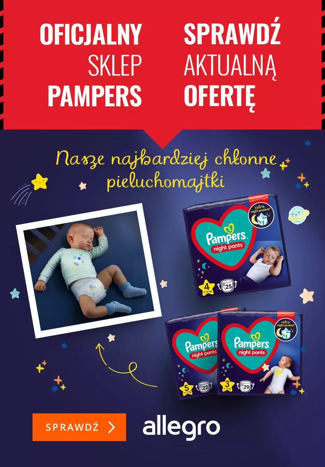 próbki dla niemowląt pampers