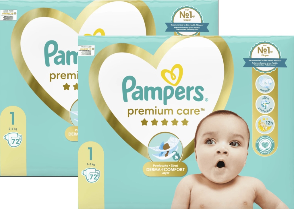 pampers zielone czy premium care