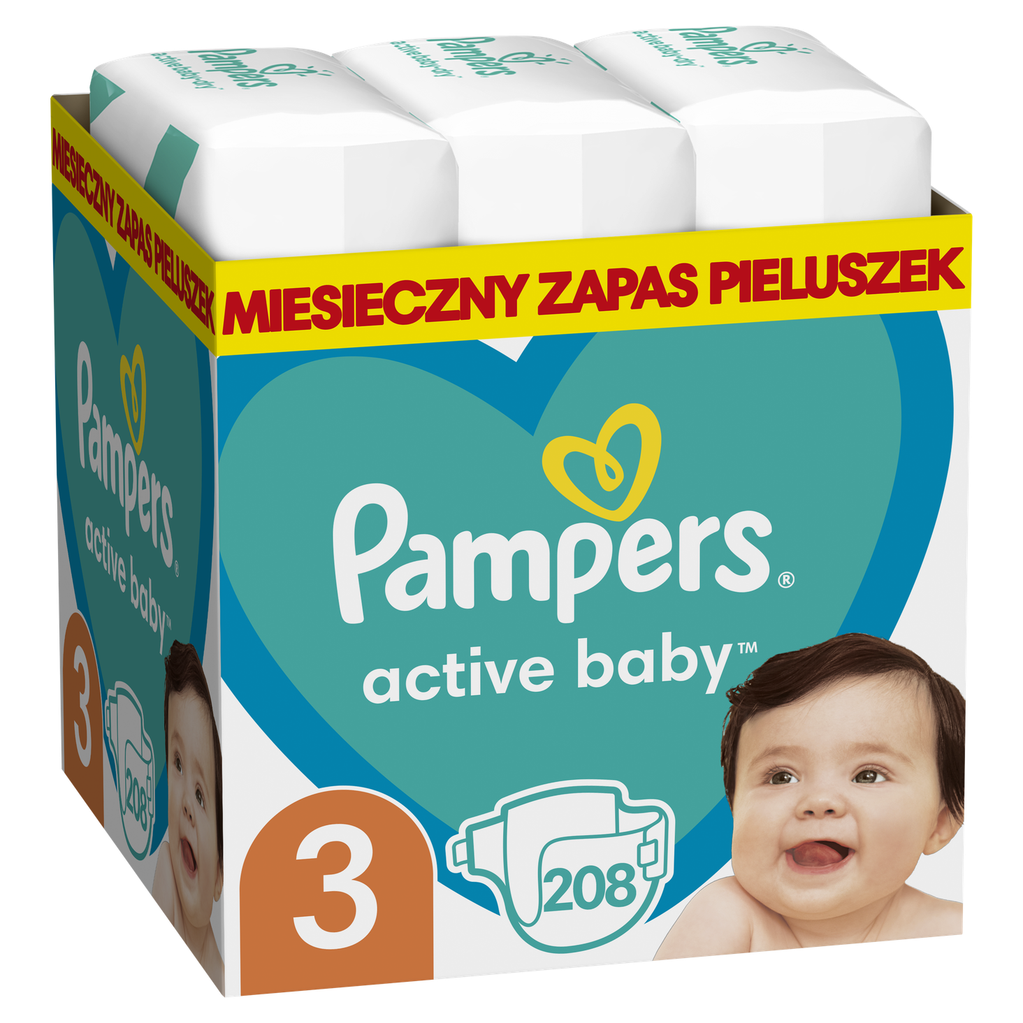 pampers on baby
