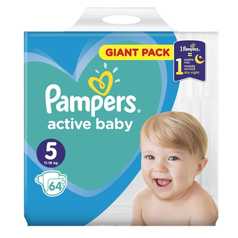 pampers 124 szt 3