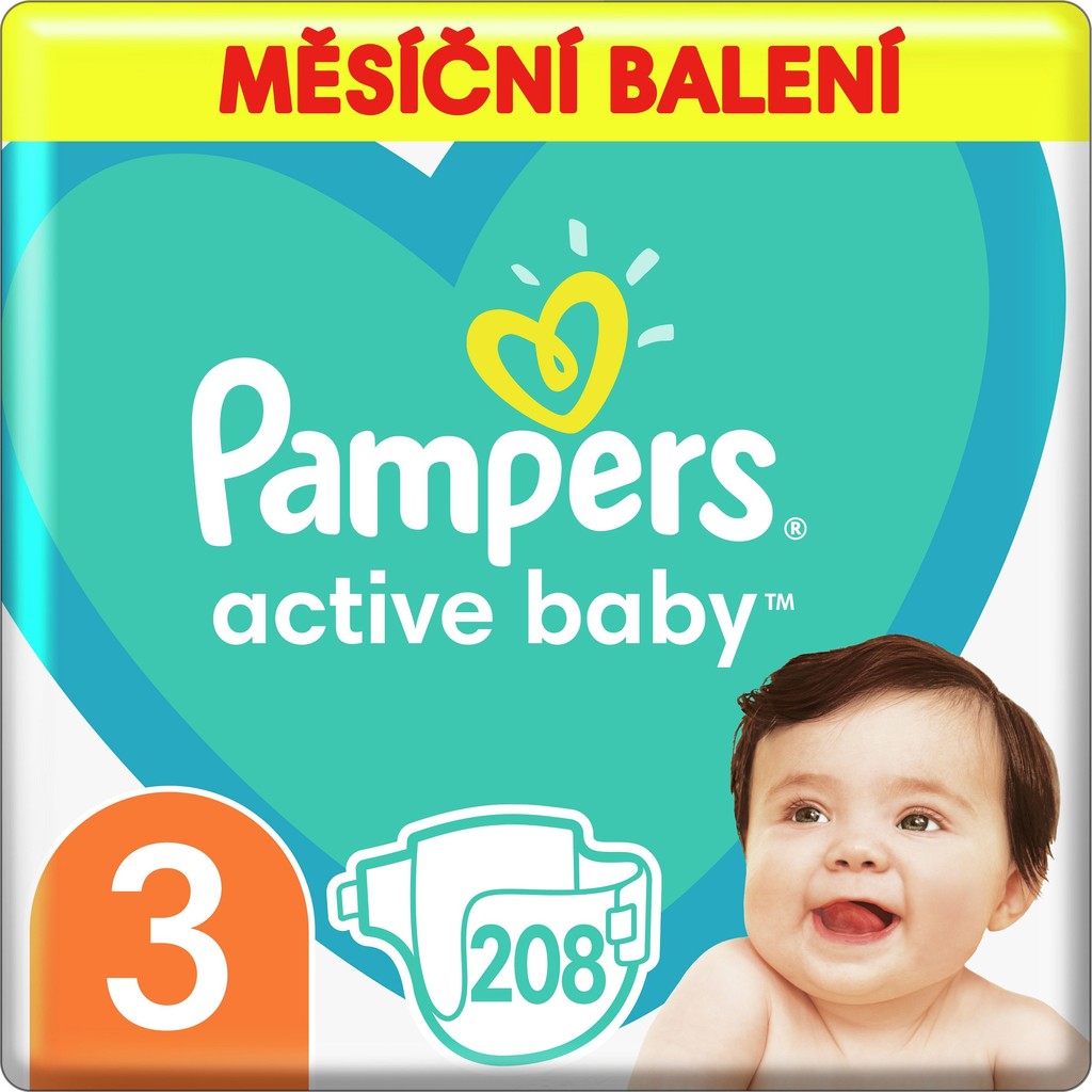 pampers active baby dry 4 mega paka