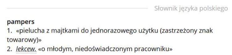 pieluchomajtki wskazania tabela z kodami