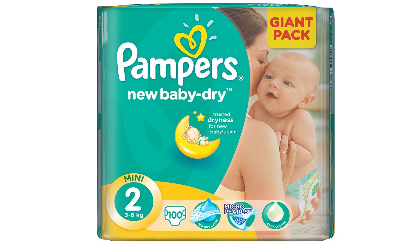 pampers new baby 2 mini 228 szt