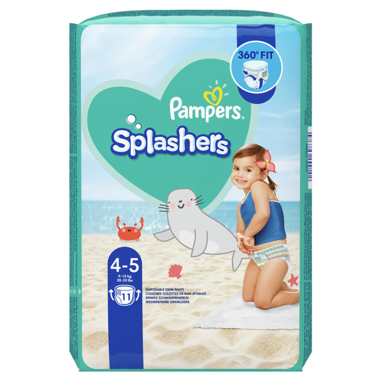 pampers splashers pieluchomajtki rozmiar 4-5 jednorazowe pieluchy