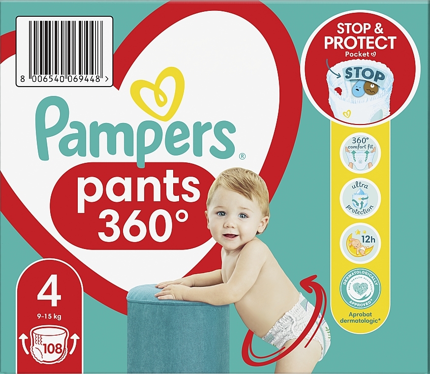 pampers pants niebieski pasek