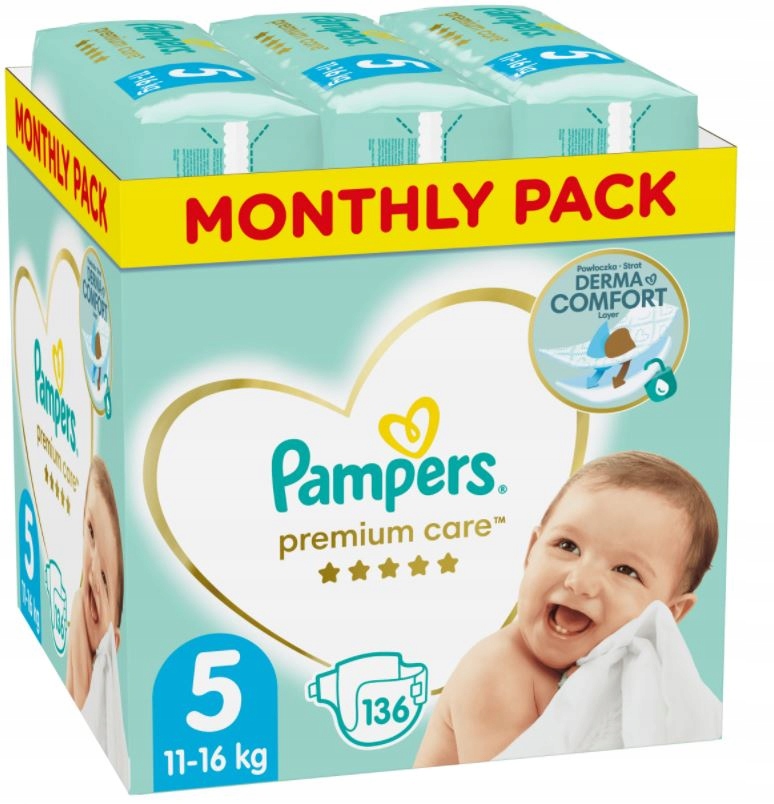 pampers 3 rozmiar 150 szt cena