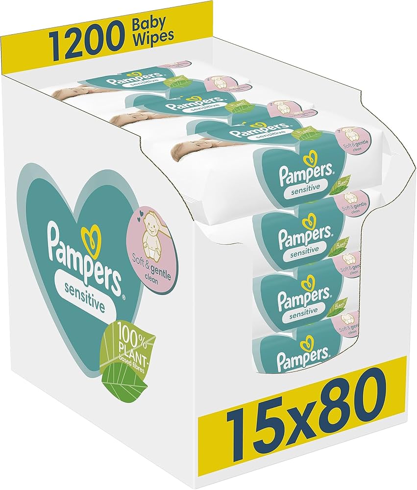 pampers sensitive chusteczki nawilżane 6x56szt allegro