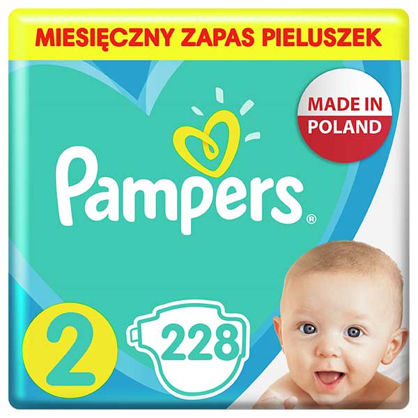 żółty pampers mokry