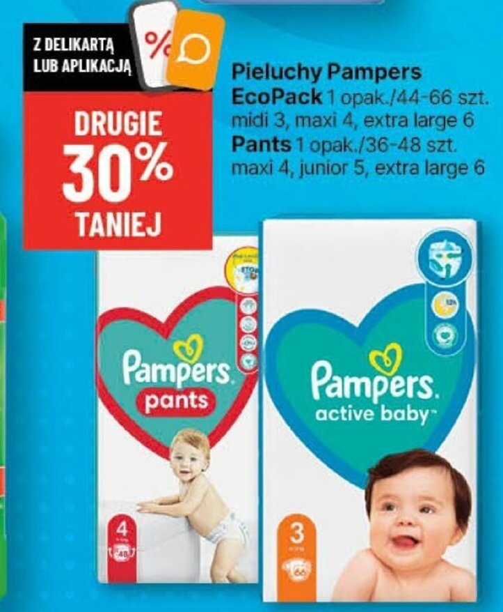 pampers pielucho majtki splash cena