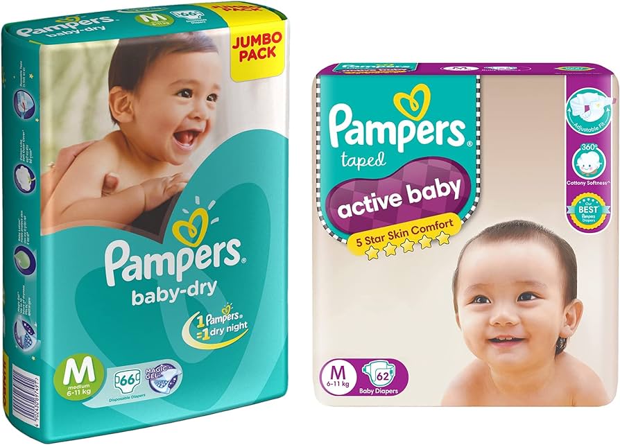 pampers pieluchomajtki pants 3 midi 120 szt