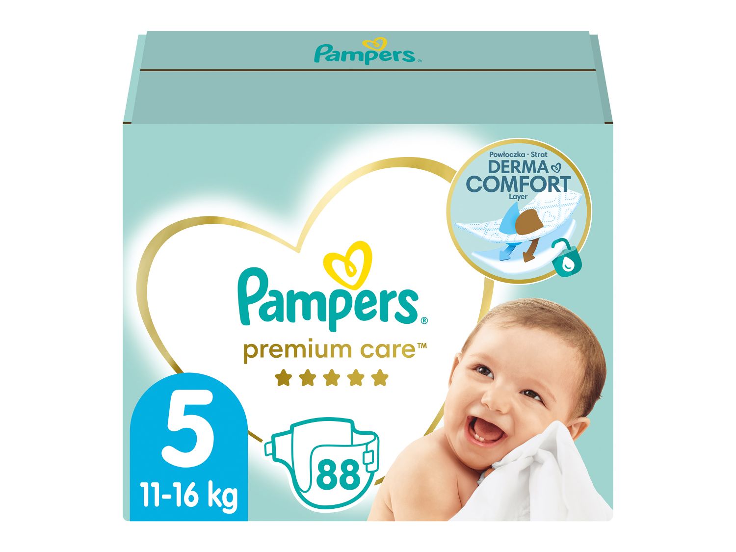 pieluchomajtki pampers premium care pons