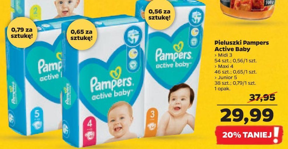 pampers maxi pack pieluchy dla dzieci