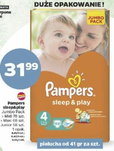 stoktotka pieluchomajtki pampers