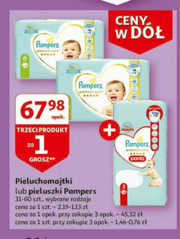 pieluchomajtki pampers 4 gdzie przod