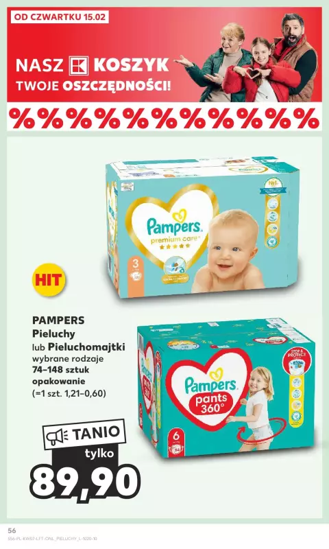 pampers pieluchy zestaw