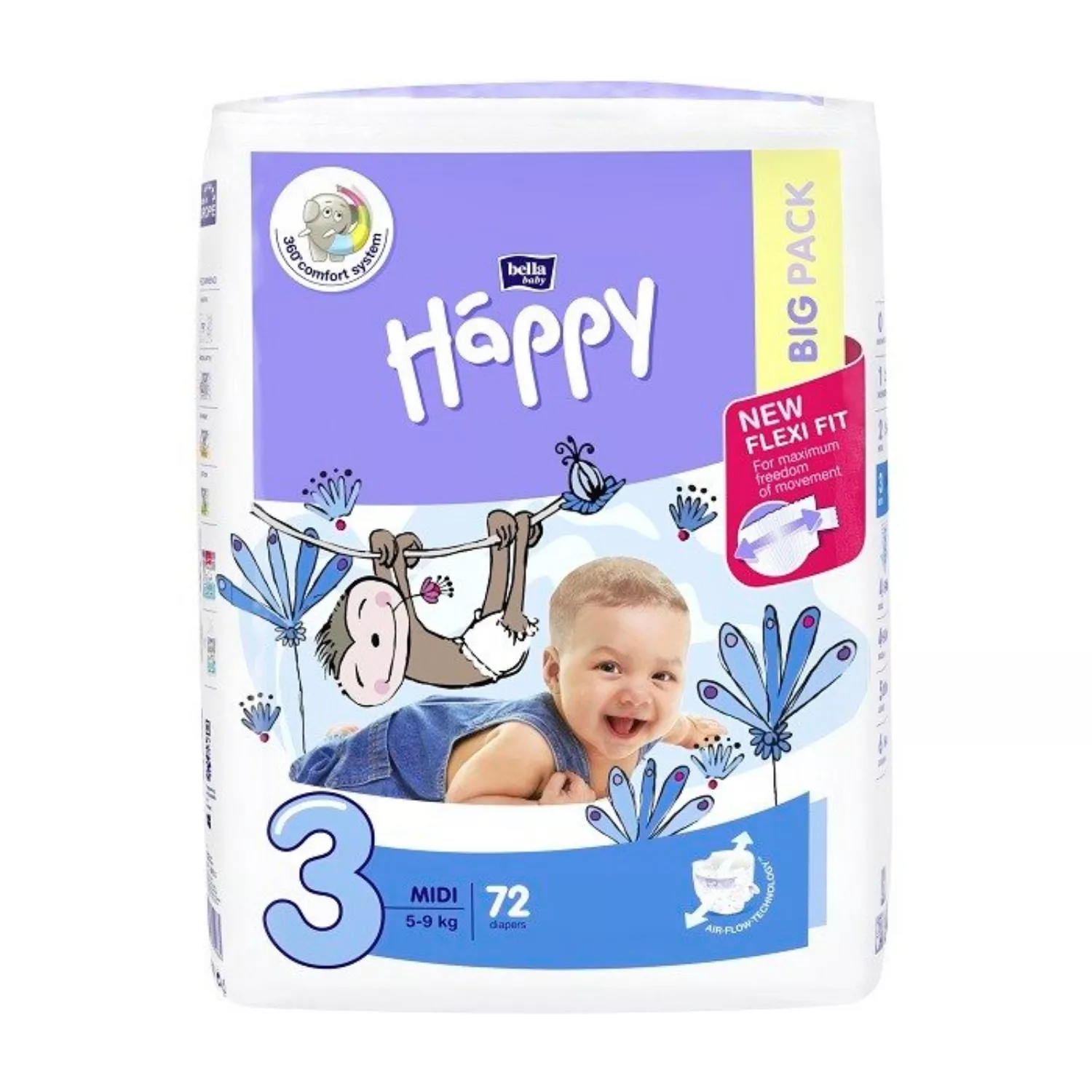 pampers active baby-dry pieluszki 4 maxi 132 sztuki