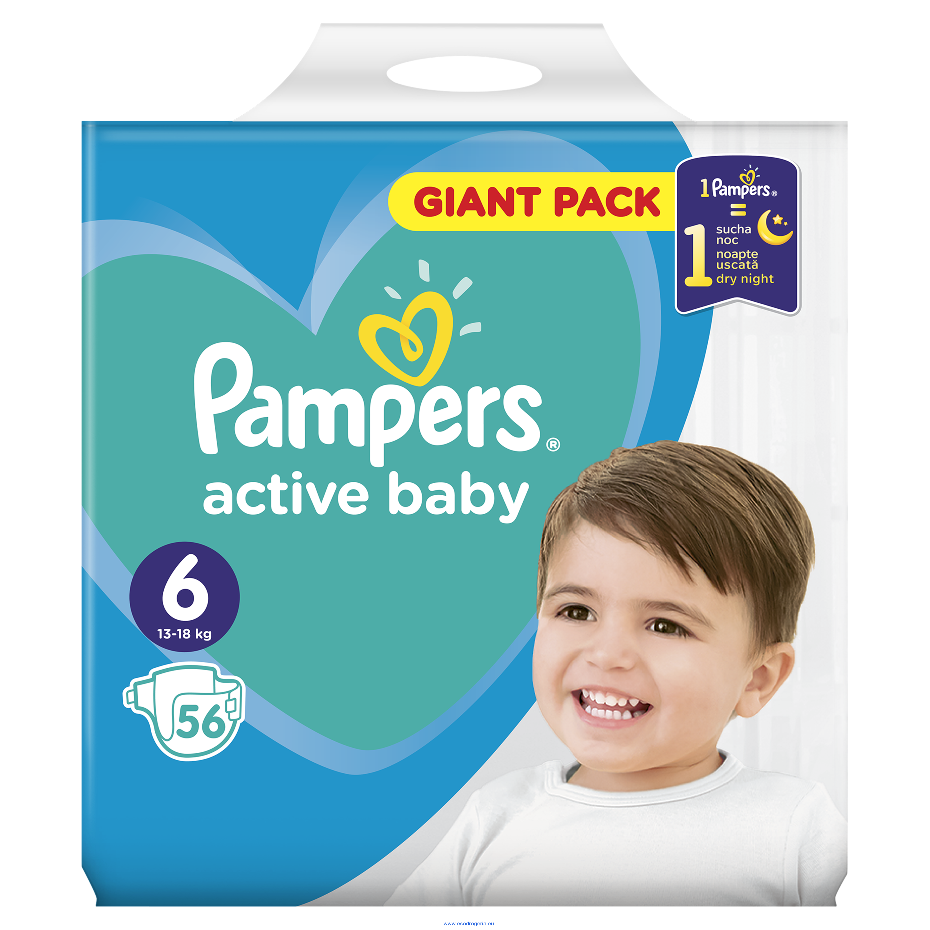 pieluchy pampers active baby dry 2x