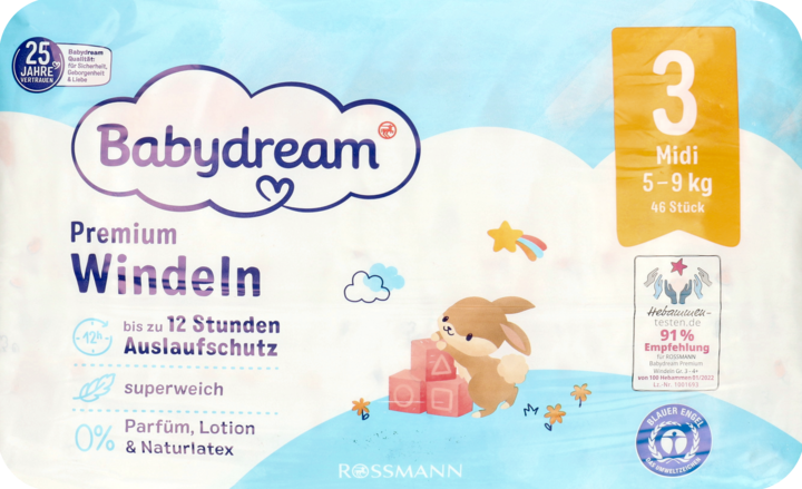 pieluchy babydream fun&fit 3