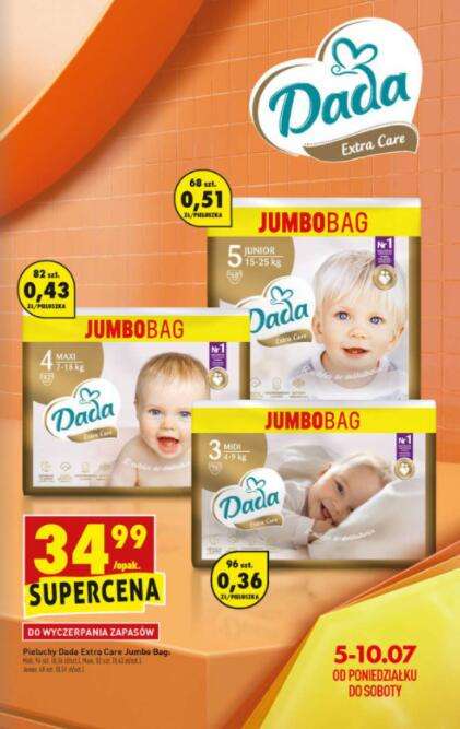 zielone pampersy pampers