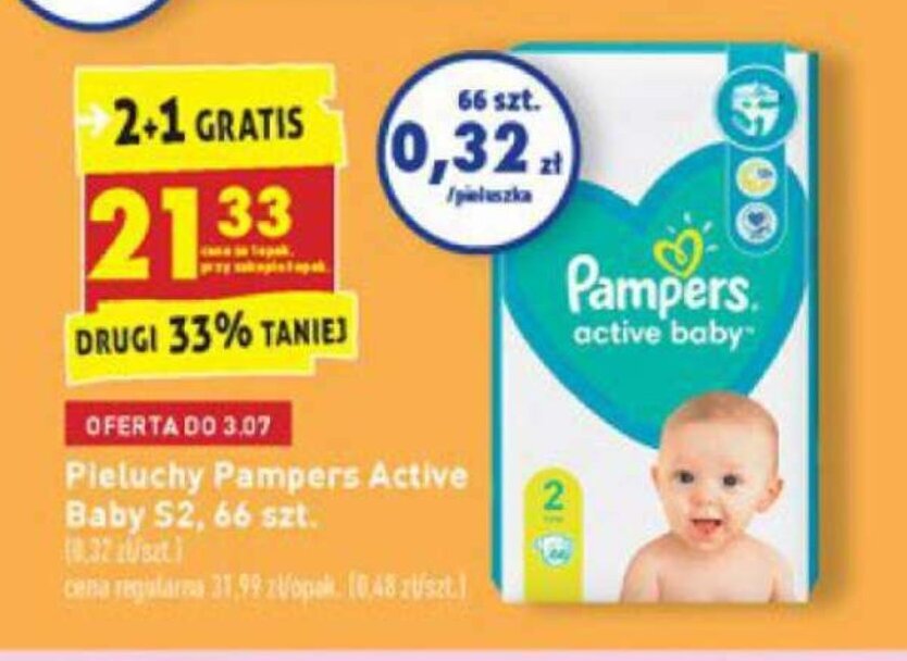 pampers wyprzedaz