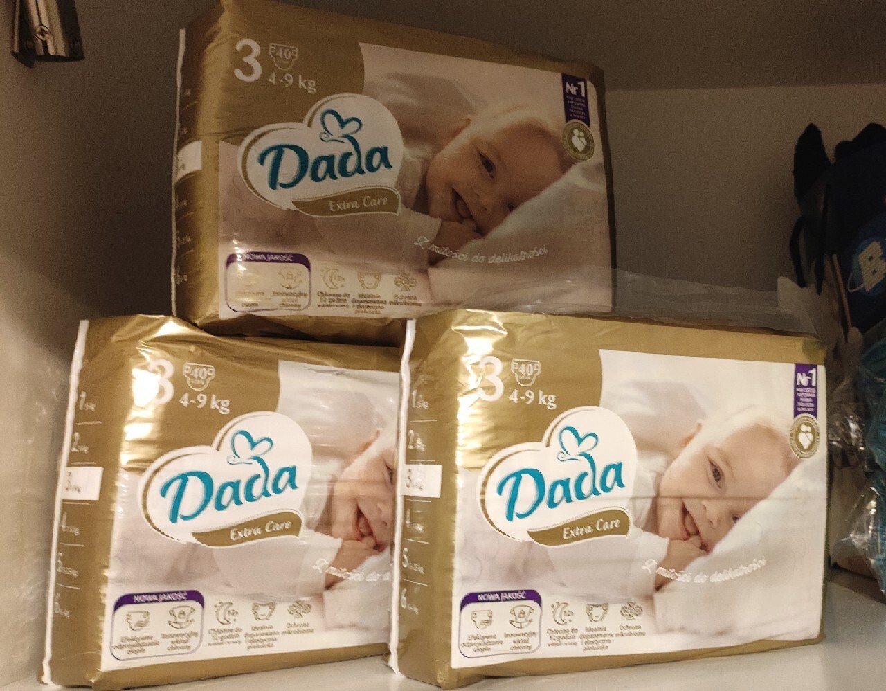 pampers premium care 3 a new baby dry porównanie