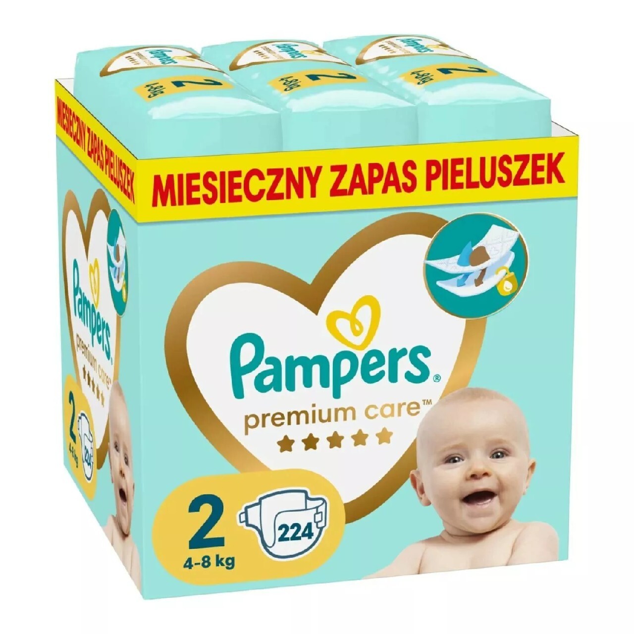 pieluchy pampers premium care 43