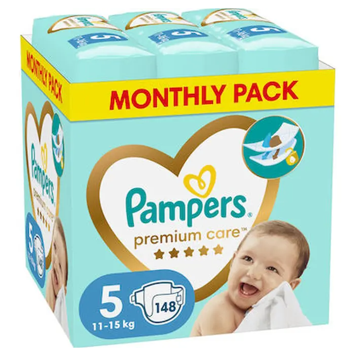 pampers premium care pieluchy 4 maxi 168 szt