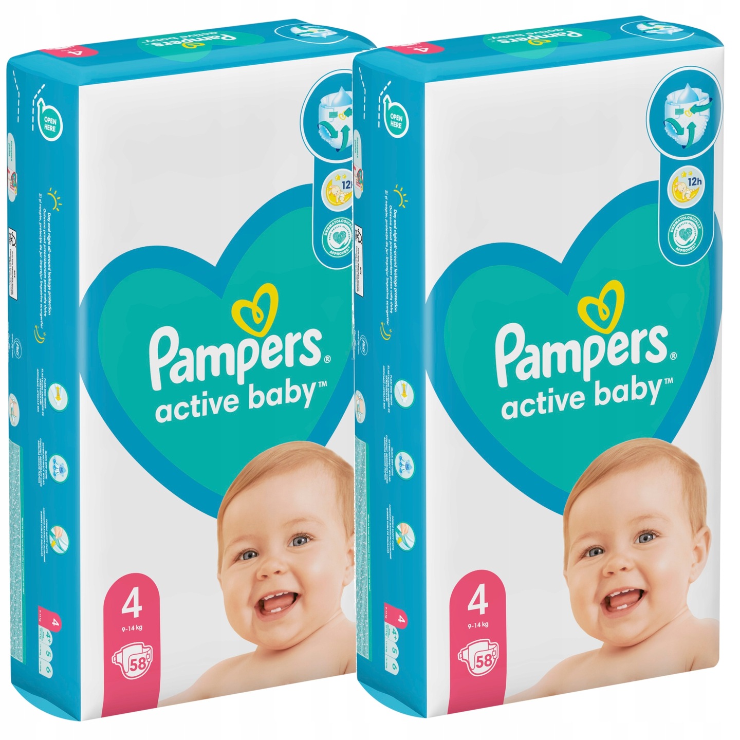 pampers baby active dry 4