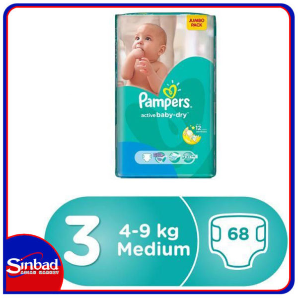 pampers active baby dry 3 120szt