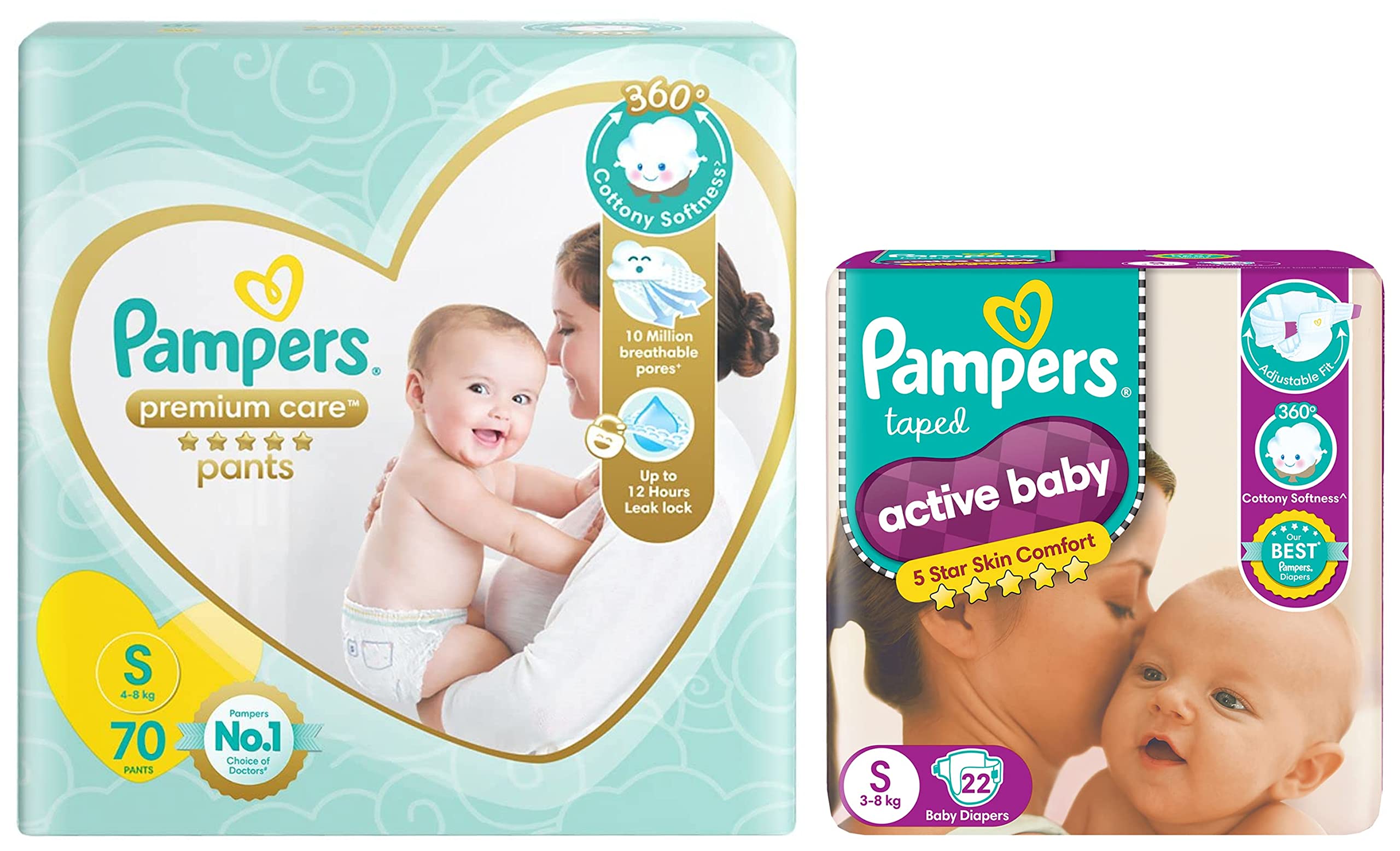 pampers pieluch pudło