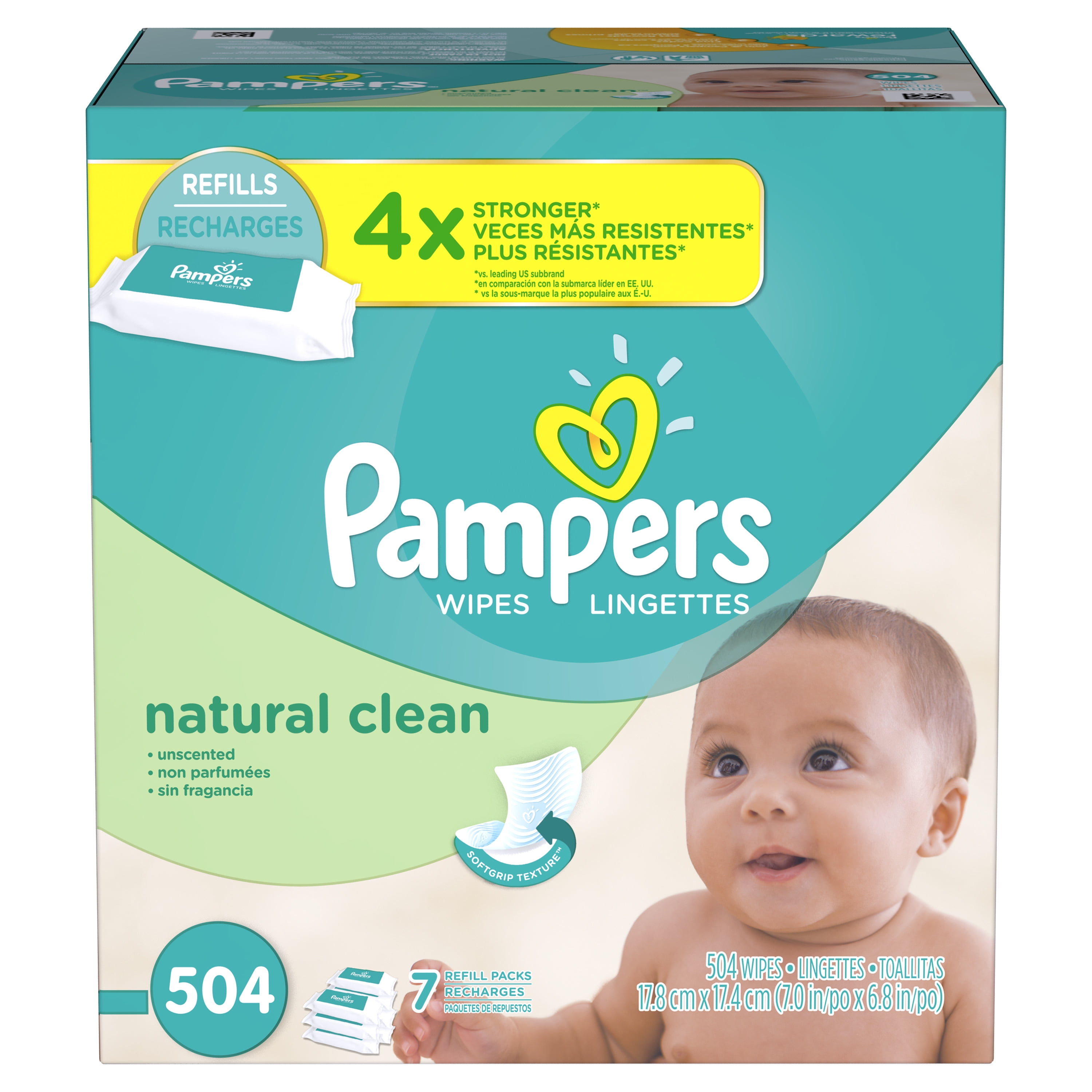 pampers sensitive chusteczki nawilżane 6x56 szt