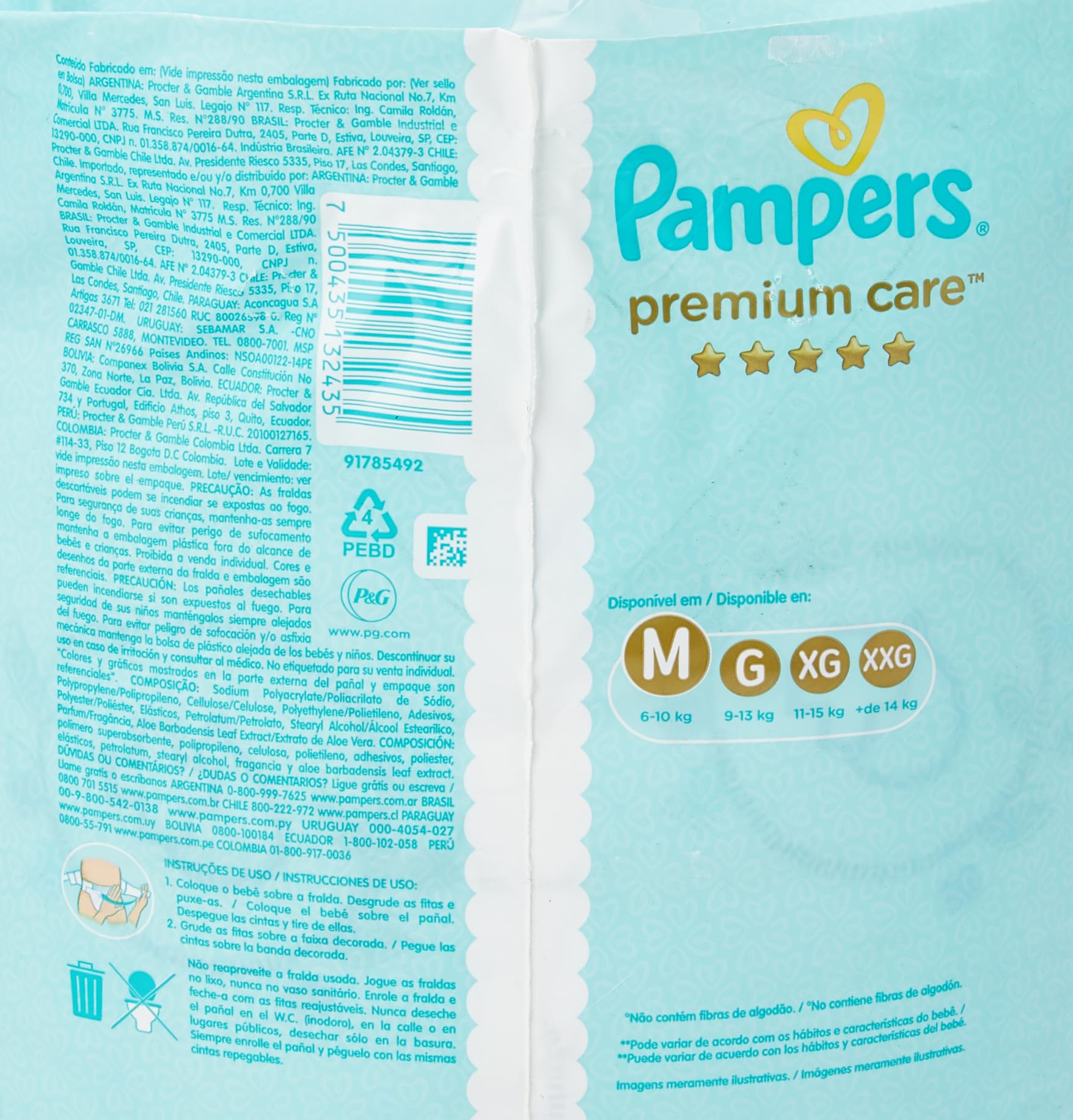 260 szt pampers 4 active baby