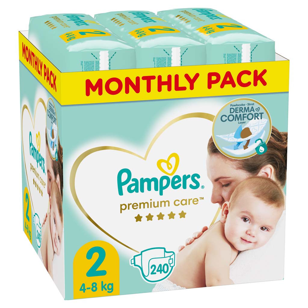 pampers premium care 1 pieluchy 88 st ceneo