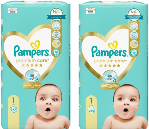 pampers premium care pieluchy rozmiar 1 newborn 2-5kg 88 sztuk