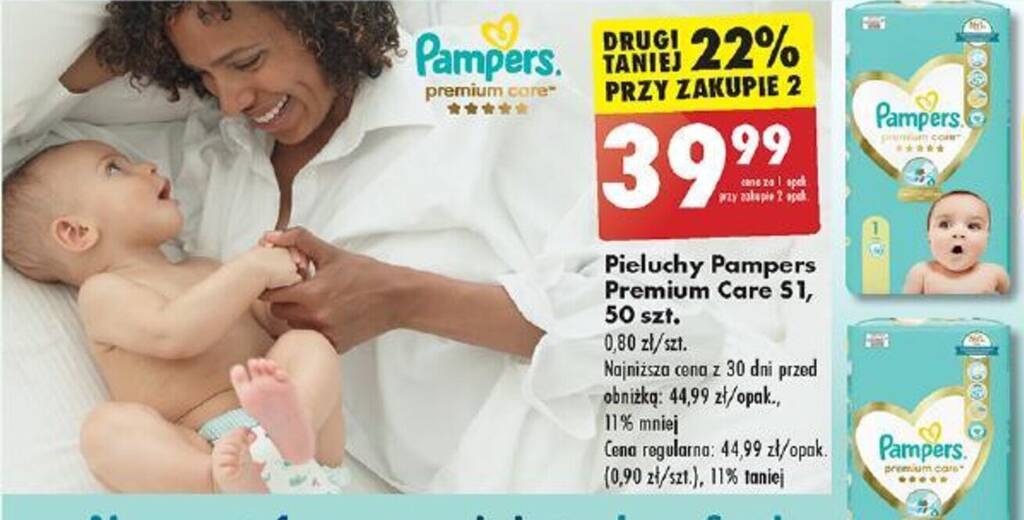 pieluchomajtki pampers premiym 6 cena