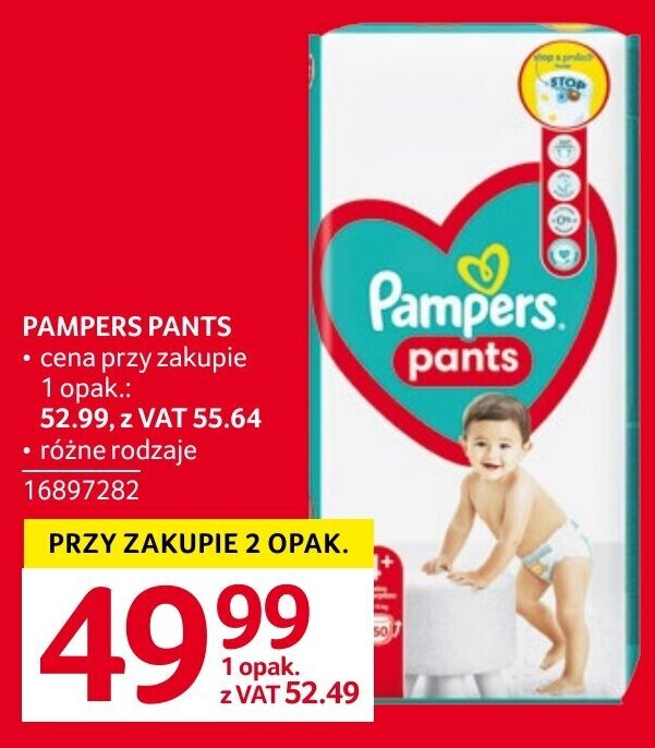 promocja na pampersy pampers